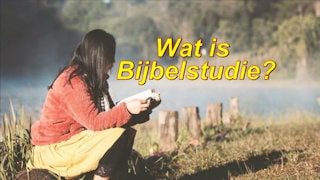 Wat is Bijbelstudie?